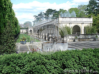 Main Fountains at Longwood Gardens Editorial Stock Photo