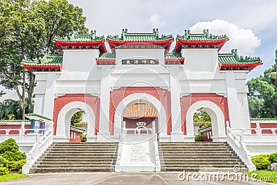 Main gate of China garden located in Singapore Stock Photo