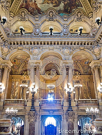 Palais Garnier interior Stock Photo