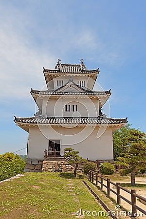 Main keep of Marugame castle (circa 1641), Japan Stock Photo