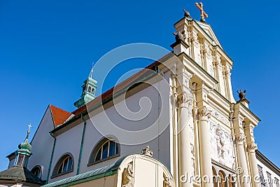 Ptuj, the Minorite Monastery and St Peter and St Paul church Stock Photo