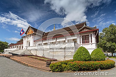 Main portal, Royal Palace and museum Ho Kham, Luang Prabang province, Laos, Southeast Asia, Asia Stock Photo