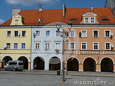 GLIWICE , SILESIA , POLAND -THE MAIN SQUARE IN THE CITY CENTER OF GLIWICE Editorial Stock Photo