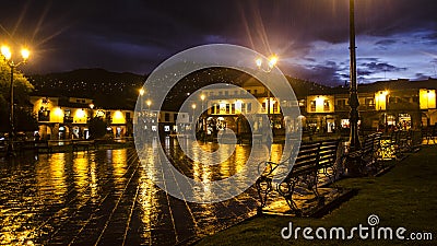 Main square of Cusco Stock Photo