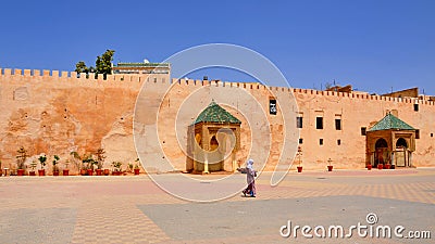 The main square of Meknes in Morocco Editorial Stock Photo