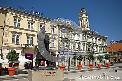 Main square, Osijek, Croatia Editorial Stock Photo