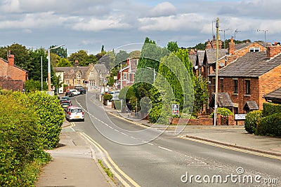 Main St in Parbold, West Lancashire Editorial Stock Photo