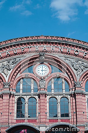 Main station Bremen Stock Photo