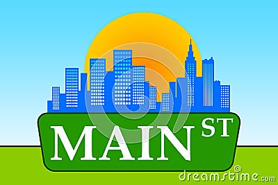 Main street Stock Photo