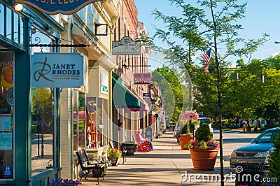 Main Street charm Editorial Stock Photo