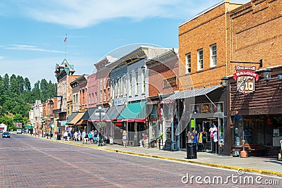 Main Street in Deadwood, South Dakota Editorial Stock Photo