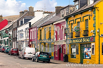 Main street. Dingle. Ireland Editorial Stock Photo