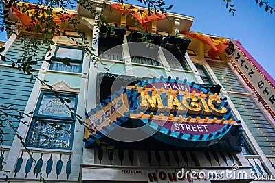 Main Street Magic Store Disneyland Anaheim Editorial Stock Photo