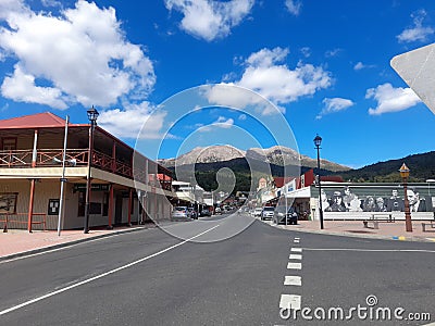 Main Street, Queenstown, Tasmania Editorial Stock Photo