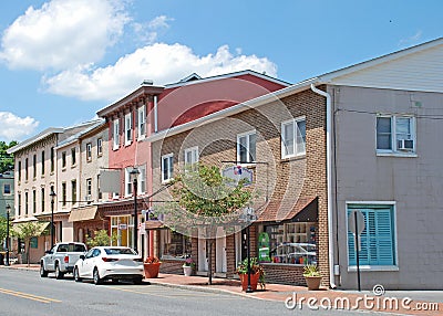 Main Street in Smyrna Delaware Editorial Stock Photo