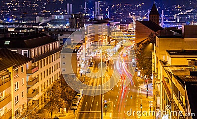 The main street in Wuppertal-Barmen Stock Photo