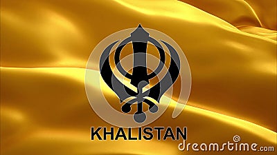 Main Symbol of Sikhism is the Khanda Sign on the Background of an Waving Khalistan Flag, Video, 4K Stock Video - Video of icon, colorful: 172698409 Main Symbol of Sikhism is the Khanda Sign on the Background of an Waving Khalistan Flag, Video, 4K Stock Video - Video of icon, colorful: 172698409