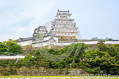 Main tower of the Himeji Castle in Japan Stock Photo