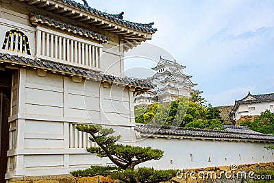 Main tower of the Himeji Castle in Japan Stock Photo