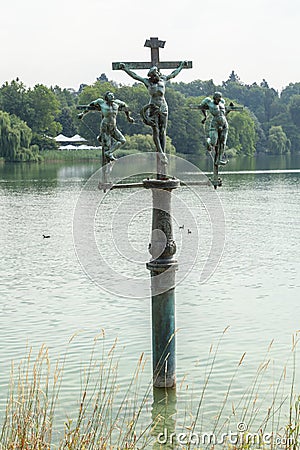 Mainau - Swedish cross Stock Photo