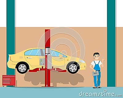 Maintenance services Vector Illustration