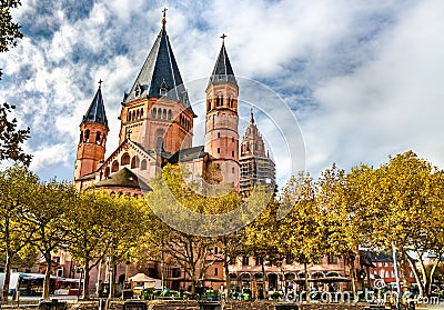 Mainz Cathedral in Germany Stock Photo