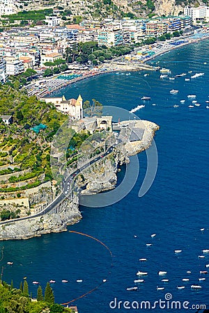 Maiori, beautiful town in Amalfi coast, Italy Stock Photo