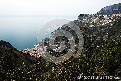 Maiori and ravello Stock Photo