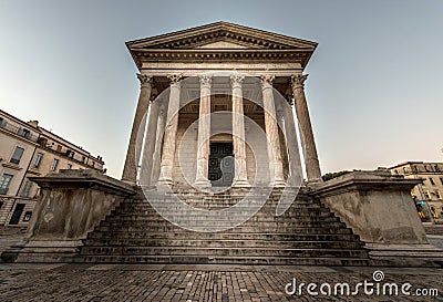 Maison Carree, Nimes Stock Photo