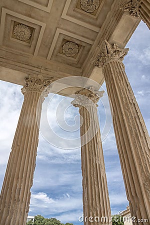 Maison Carree Nimes France Stock Photo