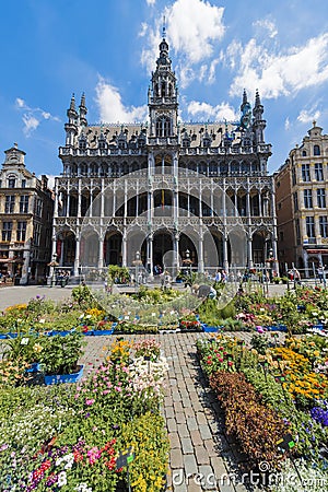 Maison du Roi in Brussels, Belgium Editorial Stock Photo