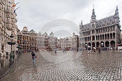 Maison du Roi Grand Place Brussels Editorial Stock Photo
