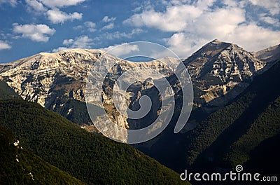 The Majella massif Stock Photo