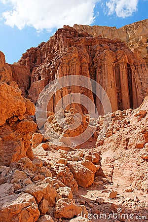 Majestic Amram pillars rocks in the desert Stock Photo