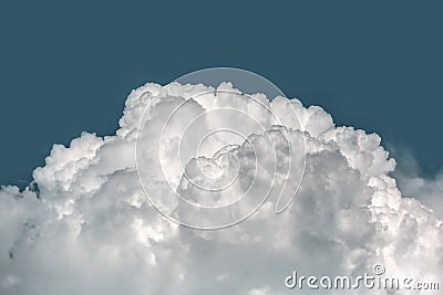 Majestic blue sky background with clouds. Stock Photo