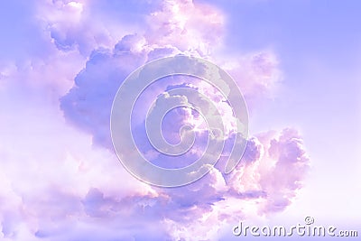 Majestic clouds in the atmosphere Stock Photo