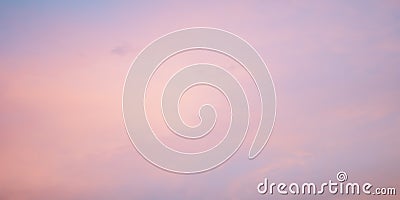 Majestic dusk. Sunset sky twilight in the evening with colorful sunlight. Pastel colors. Abstract nature background Stock Photo