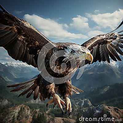 majestic eagle Stock Photo