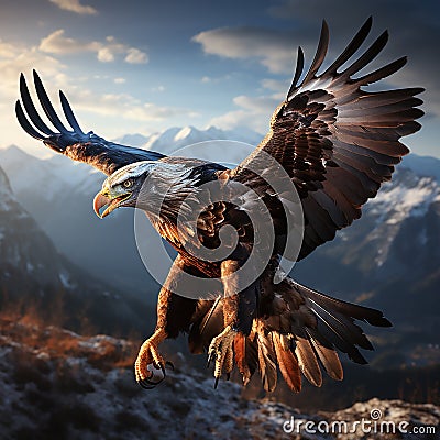 majestic eagle Stock Photo