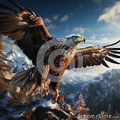 majestic eagle Stock Photo