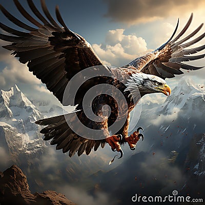 majestic eagle Stock Photo