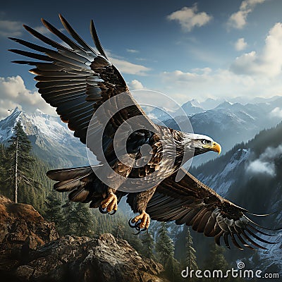 majestic eagle Stock Photo