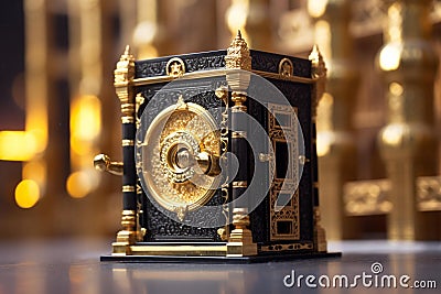 Majestic Kaba at Masjid al-Haram in Mecca Stock Photo