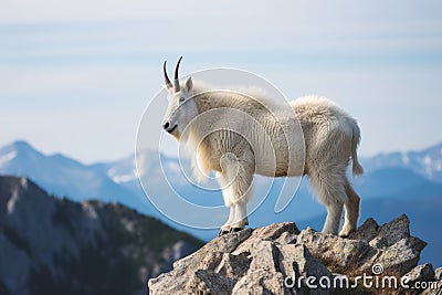 Majestic Mountain Goat Regal Alpinist Stock Photo