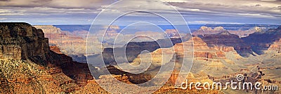 Majestic Panoramic Scenic South Rim Grand Canyon N Stock Photo