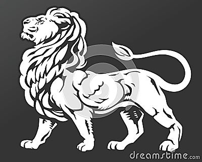Proud Lion Vector Illustration
