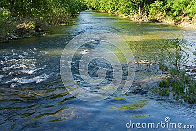 Majestic Roanoke River Stock Photo