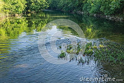 Majestic Roanoke River Stock Photo