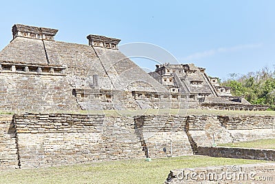 The majestic ruins of El Tajin in Veracruz are some of the most ornate and unique Mesoamerican ruins in Mexico Stock Photo