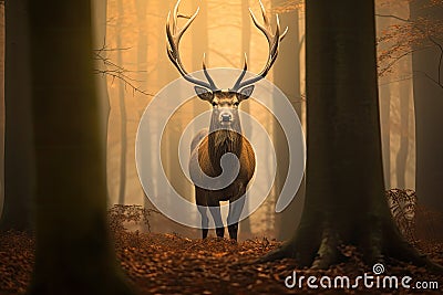 Majestic Stag Regal Deer Stock Photo